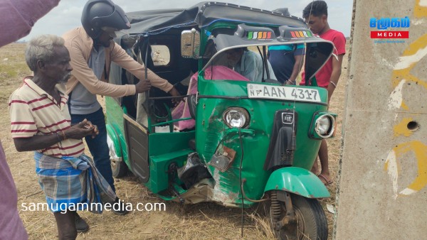 யாழ், நாவற்குழியில் கோர விபத்து - 2 குழந்தைகள் உட்பட நால்வர் காயம்! samugammedia 