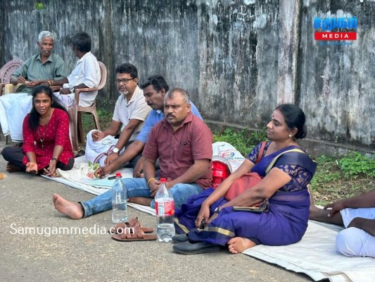 சட்டவிரோத காணி ஆக்கிரமிப்புக்கு எதிராக தையிட்டியில் தொடரும் போராட்டம்...!samugammedia 