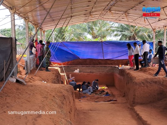 கொக்குத்தொடுவாய் மனித புதைகுழி அகழ்வு பணி...! ஏழு மனித எச்சங்கள் அடையாளம்...! 