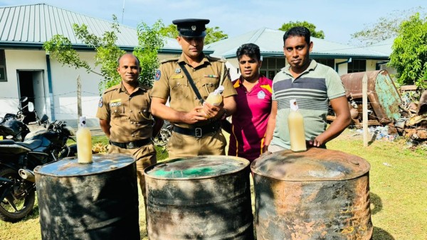 ஒட்டுசுட்டானில் கசிப்பு உற்பத்தி நிலையம் முற்றுகை! இருவர் கைது 