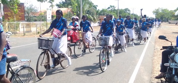 செம்பியன்பற்றில் நூற்றாண்டு விழாவை முன்னிட்டு சைக்கிள் பவனி 