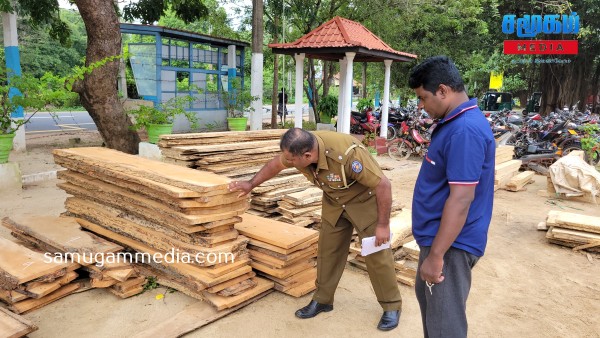 சட்டவிரோதமாக மரப் பலகைகளை எடுத்து வந்த இருவர் கைது 