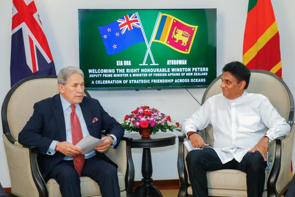 நியூசிலாந்து வெளியுறவு அமைச்சர்- சஜித் பிரேமதாச திடீர் சந்திப்பு..! 