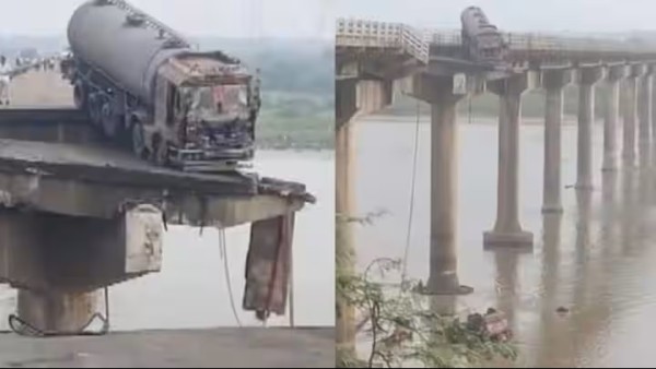 உடைந்து நொறுங்கிய குஜராத் பாலம் ஆற்றுக்குள் விழுந்த வாகனங்கள்; பலர் பலி;  மீட்பு பணிதீவிரம் 