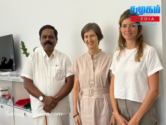சுவிஸ் தூதுவரை சந்தித்து கலந்துரையாடிய சிறீதரன் எம்.பி! 